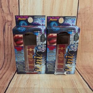 2 PK Ioni Dia De Los Muertos Lip Plumper Gloss Paloma Roja Red HTF